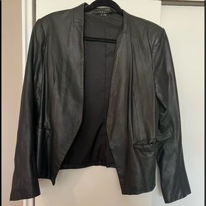 Theory Leather Blazer